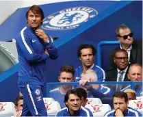  ?? AP ?? Two players sent off and with Tottenham Hotspur next, Chelsea manager Antonio Conte has been left with a tricky situation
