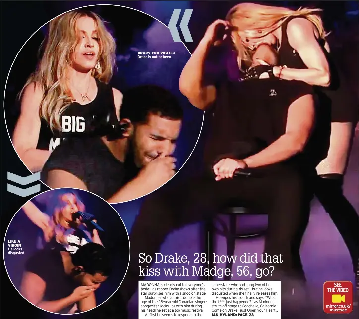So Drake 28 How Did That Kiss With Madge 56 Go Pressreader