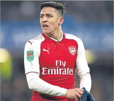  ?? Picture: Getty Images. ?? Both Manchester sides are thought to be ready to bid for Arsenal’s Chilean internatio­nal striker Alexis Sanchez.