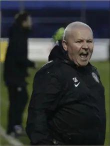  ??  ?? Bray Wanderers caretaker boss Graham Kelly on Monday night.