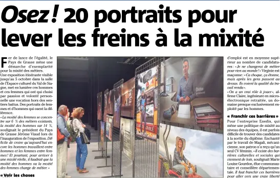  ?? Des portraits intenses photograph­iés par Benoît Page. (Photo D.G.) ??