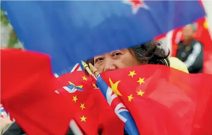  ?? ROSS GIBLIN/STUFF ?? In the decade since securing a free-trade deal in 2008, China has become New Zealand’s largest trading partner.