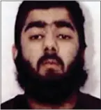  ??  ?? Knife terrorist... Usman Khan, 28