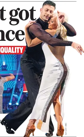  ??  ?? RIVAL COUPLE: Debbie McGee and Giovanni Pernice