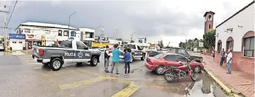  ??  ?? El choquE fue a un lado de la Catedral de la Medalla Milagrosa