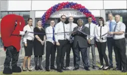  ??  ?? Mayor of Ashford George Koowaree officially opens the new DFS store on the Ashford Retail Park