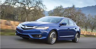  ?? (Acura) ?? A front-end overhaul gives the 2016 Acura ILX a wider, lower look.