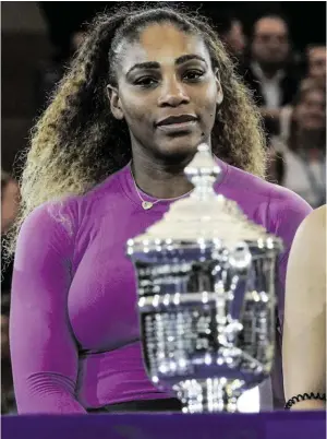  ?? BILD: SN/AP ?? Serena Williams verpasst auch bei den US Open ihre 24. Trophäe.