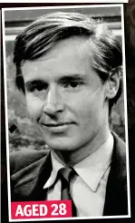  ??  ?? AGED 28 Roache the young soap star and (right) as he looks now