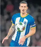  ?? ?? Brighton captain Lewis Dunk