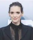  ?? (Reuters) ?? WINONA RYDER