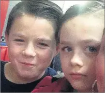  ?? Pictures: PETER BYRNE/PA ?? Tragic brothers... ‘terrors’ Ellis, 12, and Elliott Thornton, 14