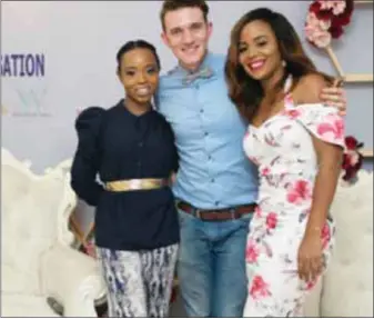  ??  ?? Ijeoma Balogun, Gert Johan Coetzee and Ink Eze