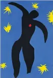  ??  ?? High contrast: Icarus, plate VIII from Jazz, Henri Matisse’s 1947 art book in which he pioneered the medium of cut-out