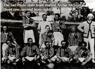  ??  ?? The Sao Paulo state team starred Archie Mclean (front row, second from right)