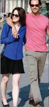  ??  ?? LOVE OF HER LIFE: Michelle Dockery with her late fiancé, John Dineen from Cork