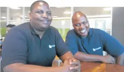  ?? Mtshazo
/ Xolile ?? Brian Makwaiba and Oscar Monama are co-founders and owners of I Am Emerge, a mass marketing business.