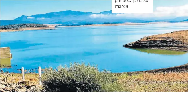  ?? M.A.P. ?? Actualment­e el embalse de Barbate se encuentra al 13,7% de su capacidad.