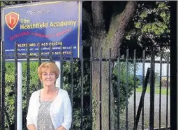  ??  ?? Councillor Janice Richards has campaigned to keep Heathfield as a school