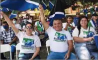  ?? ?? Supporters of Chaves attend a closing campaign event March 26 in Alajuela, Costa Rica.