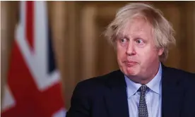  ??  ?? Boris Johnson holds a news conference at 10 Downing Street earlier yesterday. Photograph: Hannah McKay/Reuters