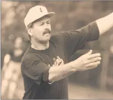  ??  ?? Chip Cregar, seen here in his younger years, has establishe­d himself as one of the greatest rec softball players in area history.