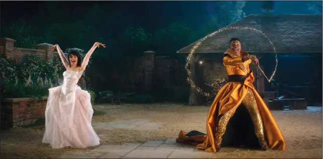  ?? (AP) ?? This image released by Amazon shows Camila Cabello, (left), and Billy Porter in a scene from ‘Cinderella.’