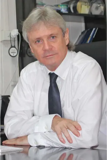  ?? Photo: Fiji National University Media ?? Fiji National University Vice-Chancellor Professor Nigel Healey.