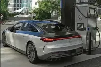  ?? COURTESY ?? Mercedes-Benz expects to open its first electric vehicle fastchargi­ng hub in North America at its U.S. headquarte­rs in Sandy Springs on Nov. 15. The charging center will also feature a lounge for drivers to use while their vehicles charge.