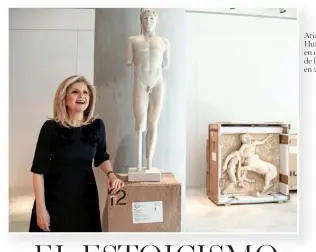  ?? ?? Arianna Huffington, en el Museo de la Acrópolis, en 2014.