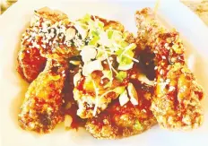  ?? MIA STAINSBY ?? Korean fried chicken wings