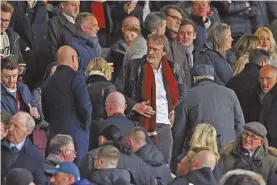  ?? ?? ABOVE: New Manchester United co-owner Sir Jim Ratcliffe attends the Red Devils' 2-2 draw with Tottenham Hotspur in the Premier League on 14 January, 2024.