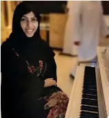  ??  ?? MULTITALEN­TED: Eman Al Hashimi is not only a talented pianist, she is also a poet and a painter.
