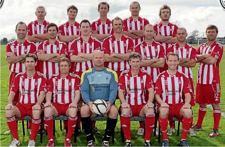  ?? SUPPLIED ?? The Cambridge Legends football team competed at the New Zealand Masters Games in Wanganui. Tony McIsaac