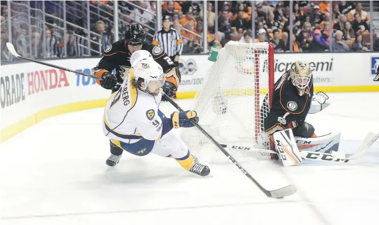  ?? — GETTY IMAGES FILES ?? Filip Forsberg is one of several Swedes making a mark during the Predators’ run to the Stanley Cup final with franchise playoff records in goals and points.