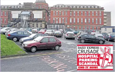  ??  ?? FULL UP: Finding space to park when visiting or working in a hospital is a problem