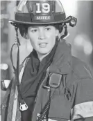  ?? MITCH HAASETH/ABC ?? Jaina Lee Ortiz leads the “Station 19” team as Andy.