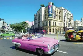  ?? ?? Los coloridos vehículos son una seña de identidad de la ciudad