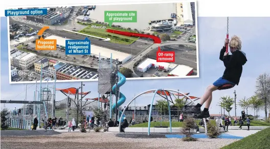  ?? PHOTO: STEPHEN JAQUIERY ?? Playground proposed . . . The developmen­t of a smaller ‘‘metrostyle’’ version of Christchur­ch’s Margaret Mahy playground (pictured) could be fasttracke­d on Dunedin’s waterfront, the Dunedin City Council says.