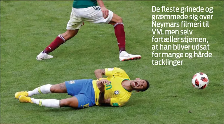 ?? FOTO: AP ?? Der er ingen tvivl om, at der bliver gået hårdt til Neymar i mange situatione­r, men de fleste fodboldfan­s tabte alligevel tålmodighe­den med ham.