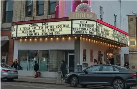  ?? ?? The Coolidge Corner Theatre in Brookline, Massachuse­tts. Photograph: Boston Globe/ Getty Images