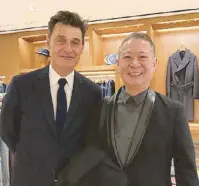  ??  ?? CEO of Hermès Greater China Luc Hennard with general manager of Hermès Philippine­s Mario Katigbak