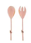  ??  ?? Make any salad special with these rose gold Knot Serve spoons. Hand wash only.