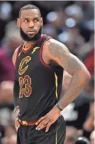  ?? DAVID RICHARD/USA TODAY SPORTS ?? LeBron James says he’s not worried about his team losing Game 1 of the playoff series against Indiana.