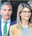  ?? REUTERS/BRIAN SNYDER/ FILE PHOTO ?? Actor Lori Loughlin, and her husband, fashion designer Mossimo Giannulli, leave the federal courthouse after facing charges in a nationwide college admissions cheating scheme, in Boston, Massachuse­tts, U.S., April 3, 2019.