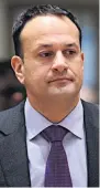  ??  ?? CRITICISM Leo Varadkar