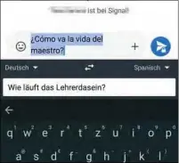  ??  ?? Tipp 6: Googles TastaturAp­p Gboard integriert nahtlos ein Widget für Google Translate.