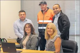  ??  ?? IN THE RUNNING: Yarriambia­ck Shire Council staff members, from left, front, Tammy Smith and Debbie Thewlis; and back, Daniel Brandon, Zane Jess and Ram Upadhyaya. A digital overhaul of operations has led to the council becoming a finalist in a major award. Picture: RACHEL DECKERT