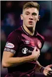  ??  ?? Hearts’ Jimmy Dunne