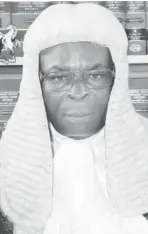  ??  ?? Justice Walter Onnoghen, CJN